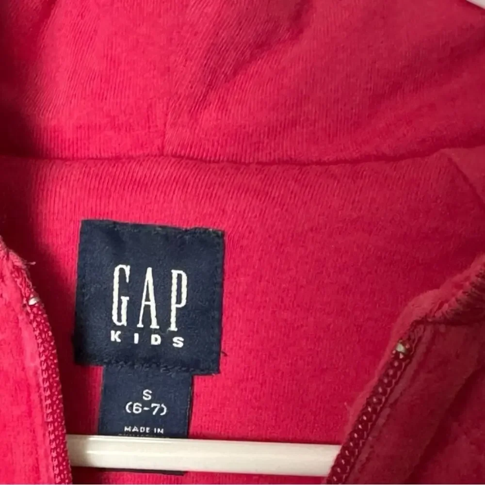 GAP Kids Quilted  Long Sleeve Zip Front  Hoodie With Pockets Sz S 6-7